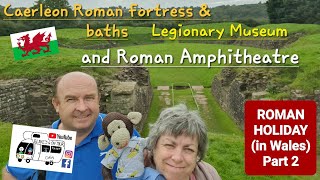 305 Caerleon Castle Roman Fortress and Baths Legionary Museum and Roman Amphitheatre Wales [upl. by Hootman]