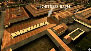 Animation of ancient Roman Fort in Caerleon Wales [upl. by Valery562]