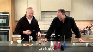 How to make a frappé coffee using an aerolatte milk frother [upl. by Srevart395]