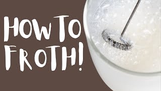 How To Use A Milk Frother To Get The Most Foam [upl. by Nevetse]