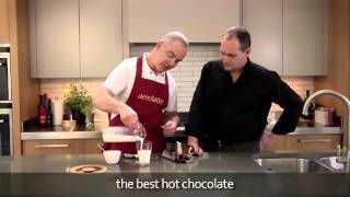 How to make a hot chocolate using an aerolatte milk frother [upl. by Thurston]